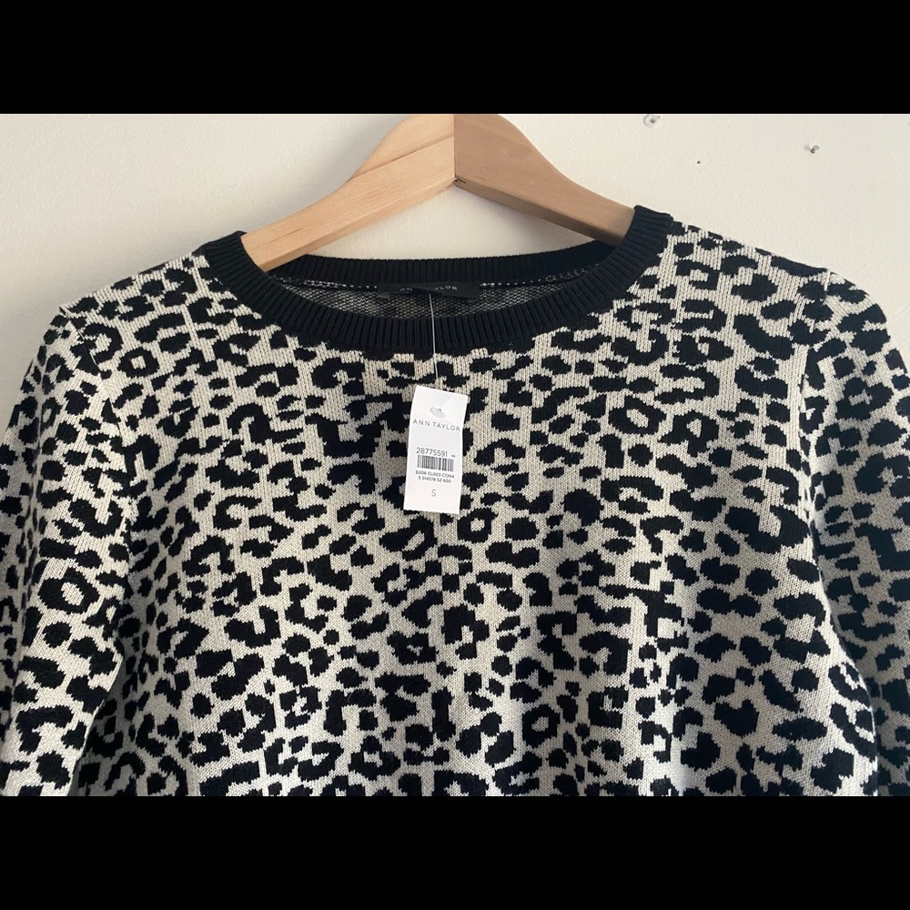 Ann Taylor Leopard Print Sweater